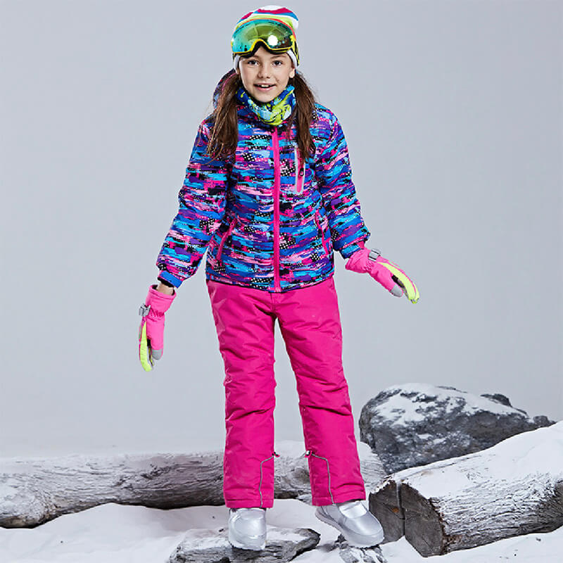 Isolierter Skianzug für Mädchen