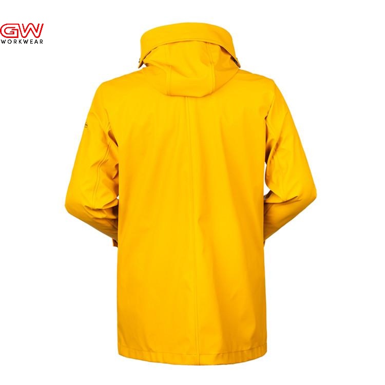 Mens yellow rain jacket