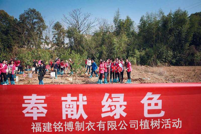Fujian Goldwin beteiligt sich an den Bemühungen der Gemeinschaft beim Baumpflanz-Event
